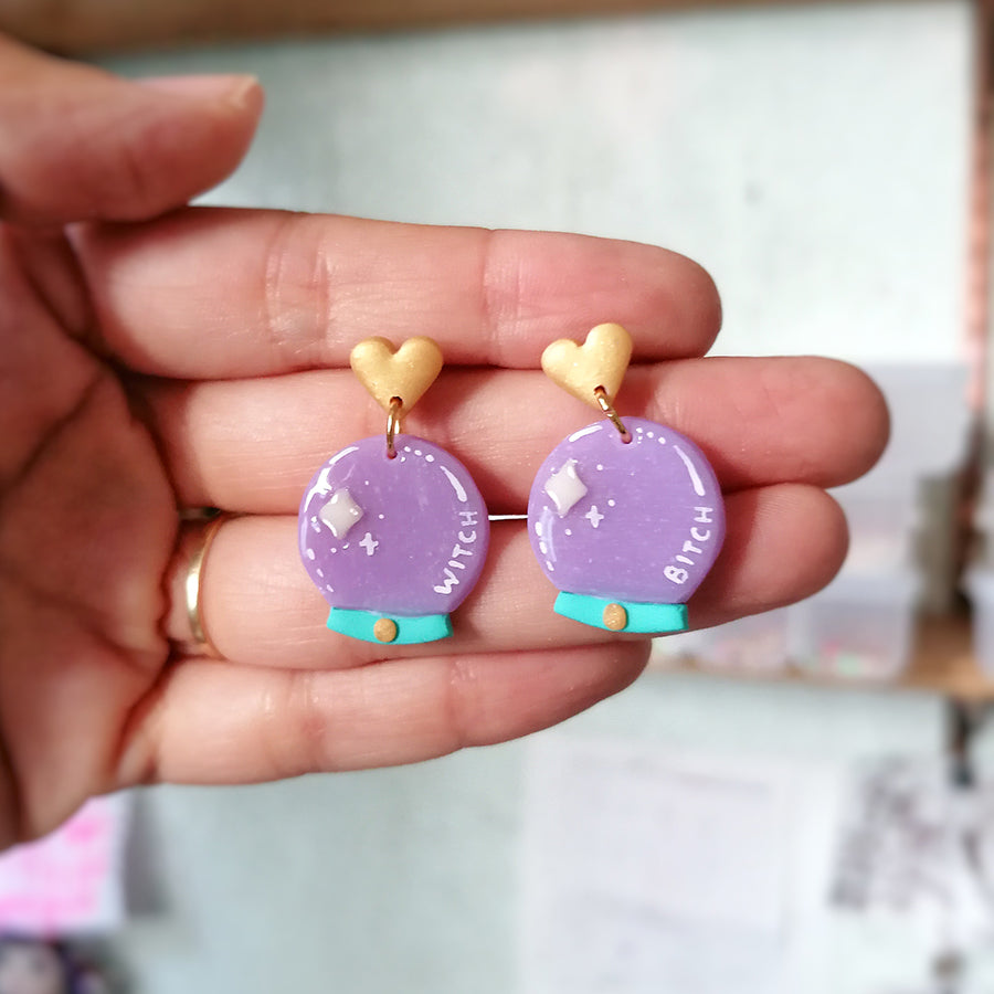 Aretes bola mágica