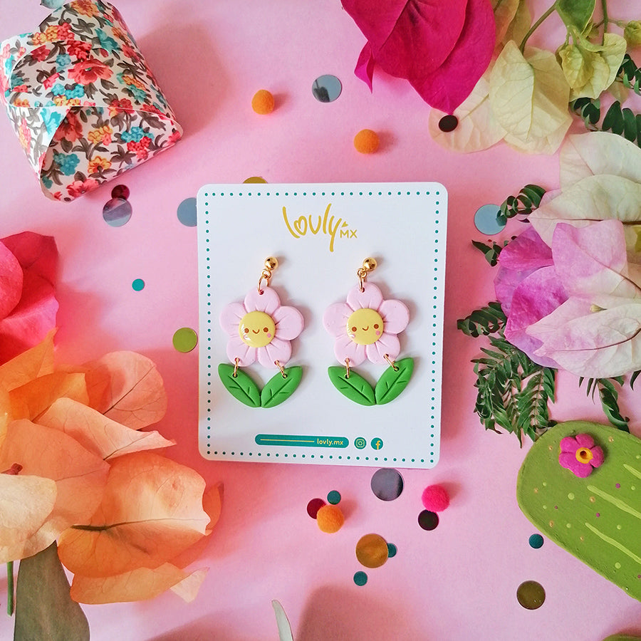 Aretes Rosita Florecita