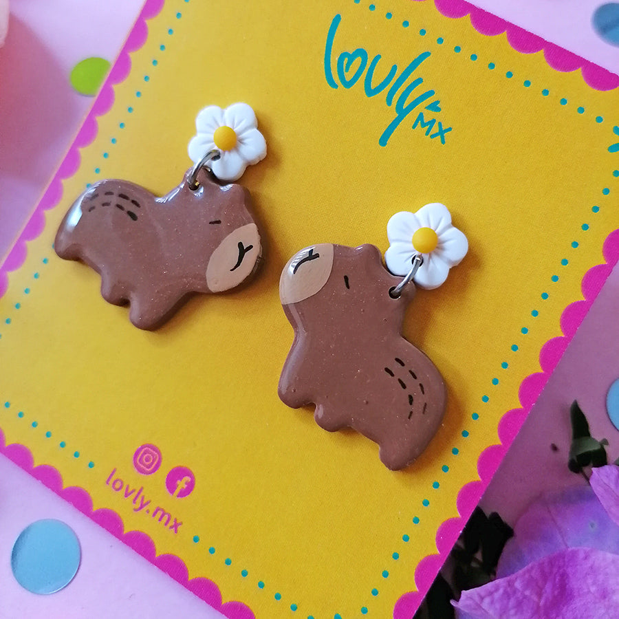 Aretes Capibara