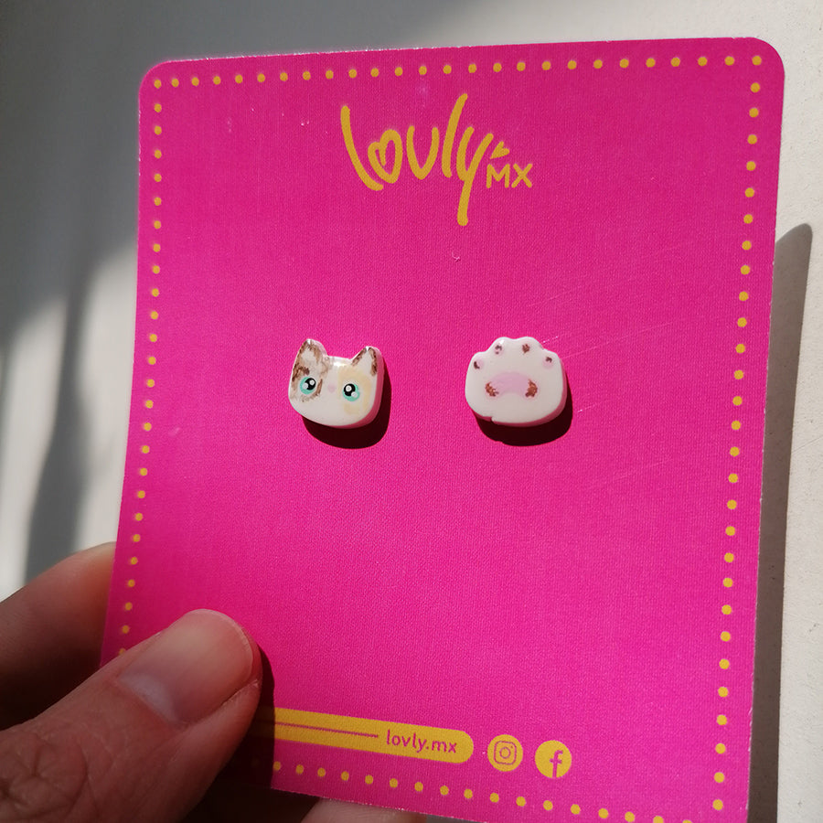 Aretes mini Kiki gatito