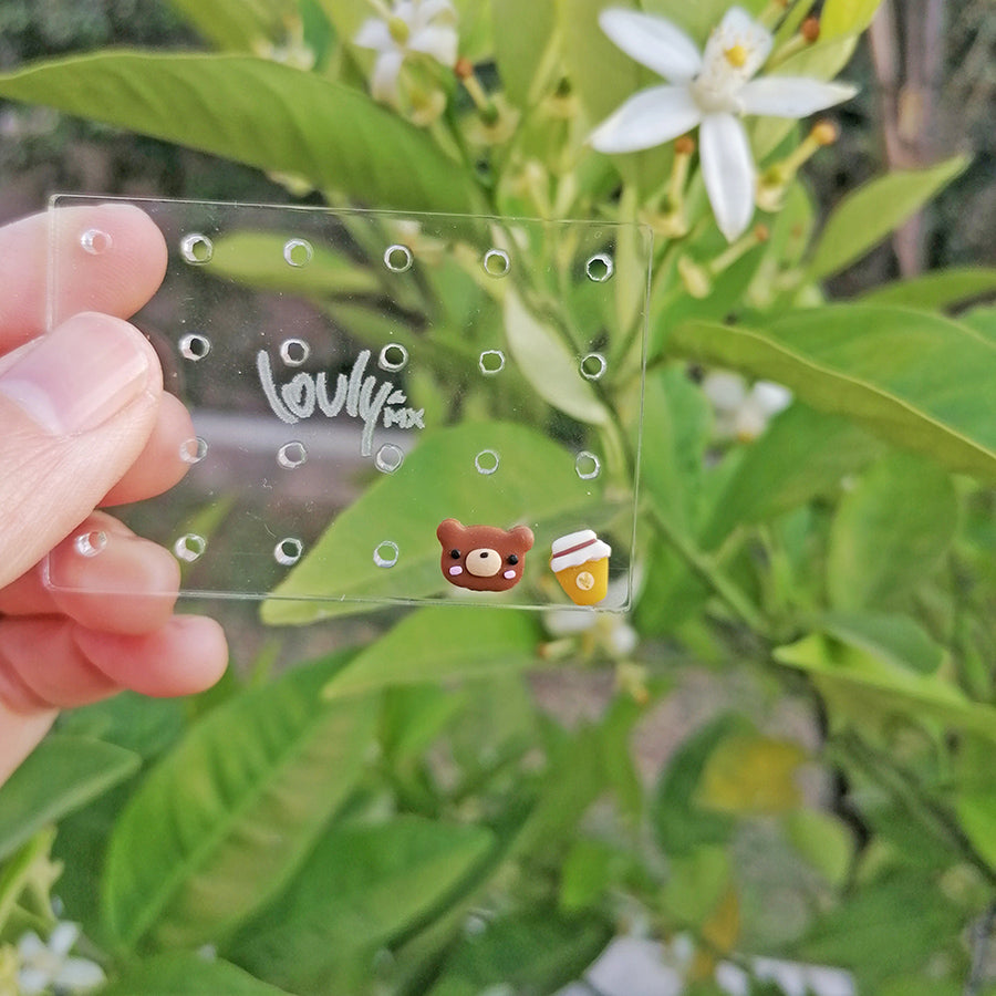 Aretes mini Oso de miel