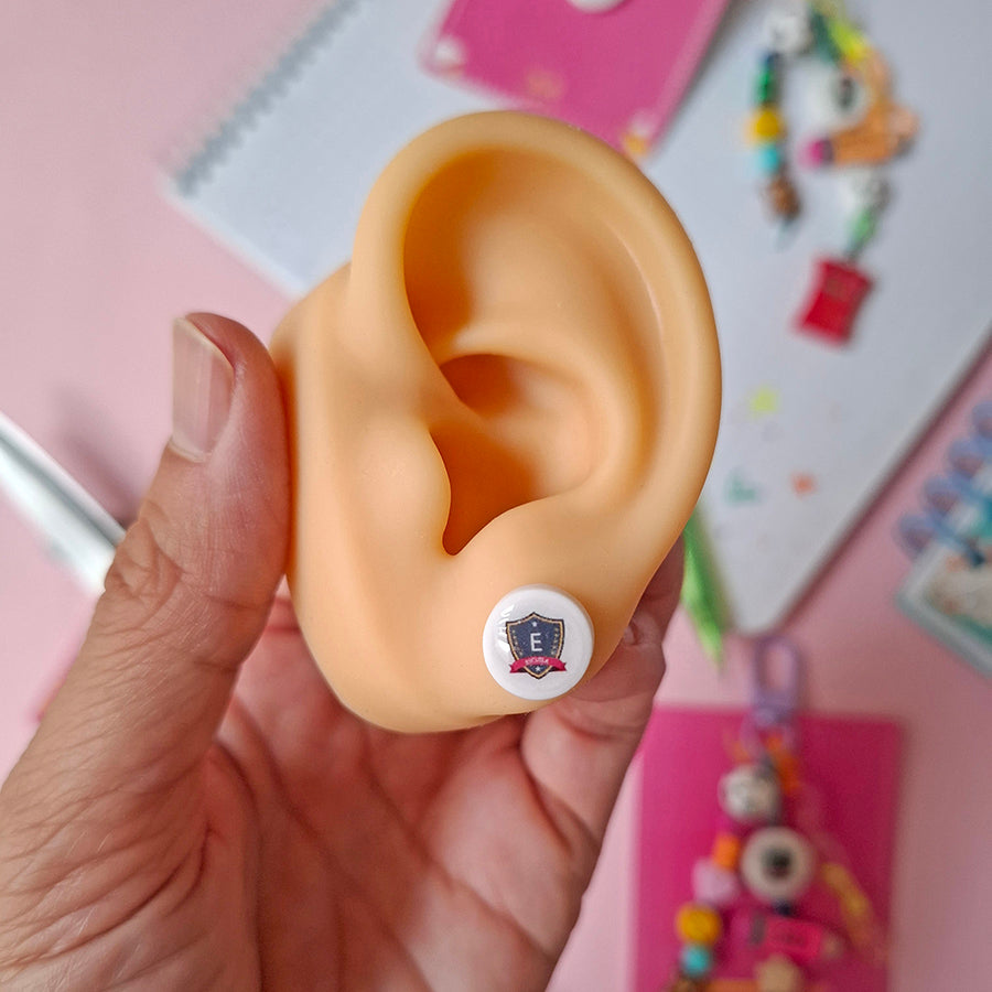 Aretes personalizables con logo