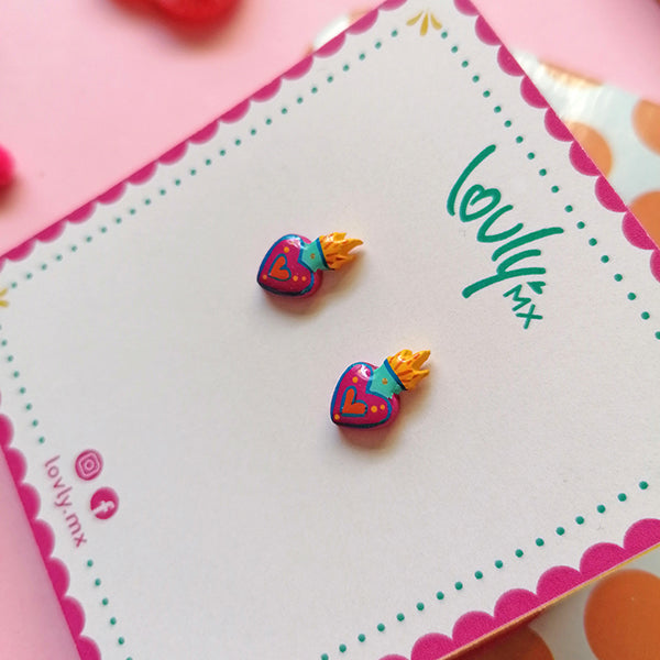 Aretes milagrito mexicano