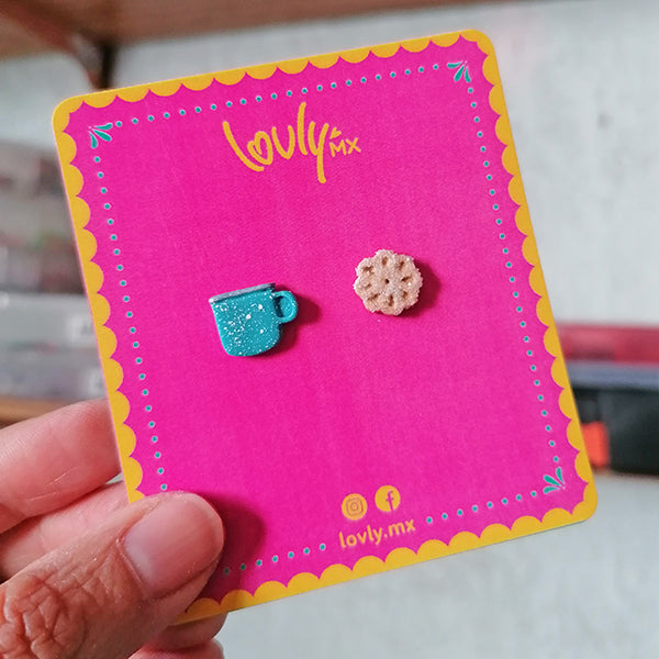 Aretes atole y buñuelo