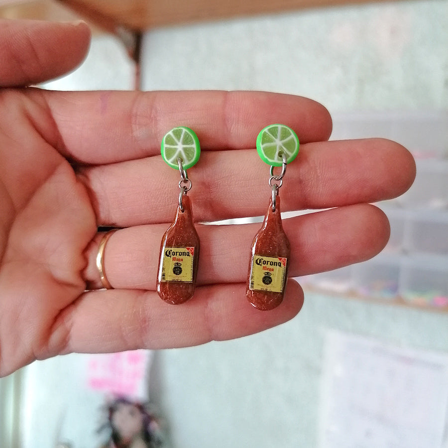 Aretes chela y limón