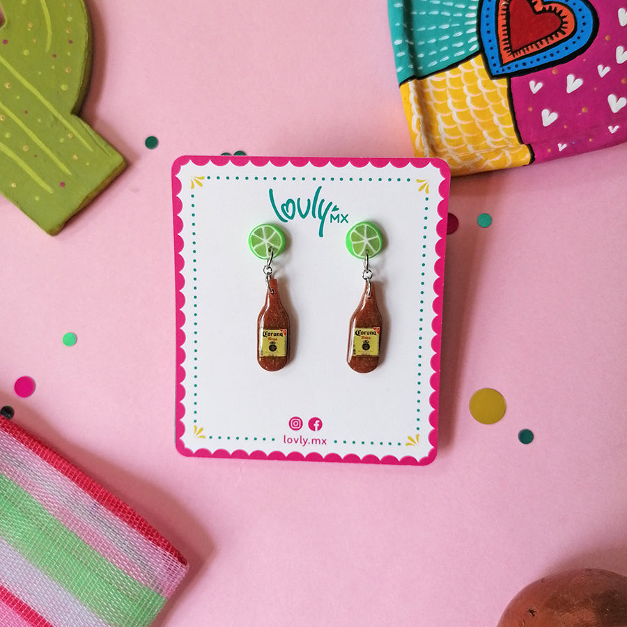 Aretes chela y limón