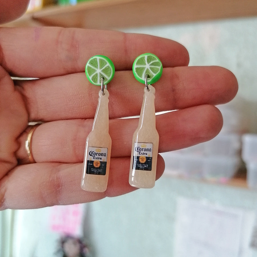 Aretes chela y limón