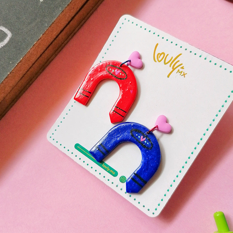 Aretes crayolas curvas