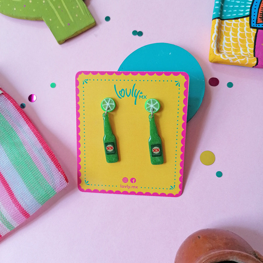 Aretes chela y limón