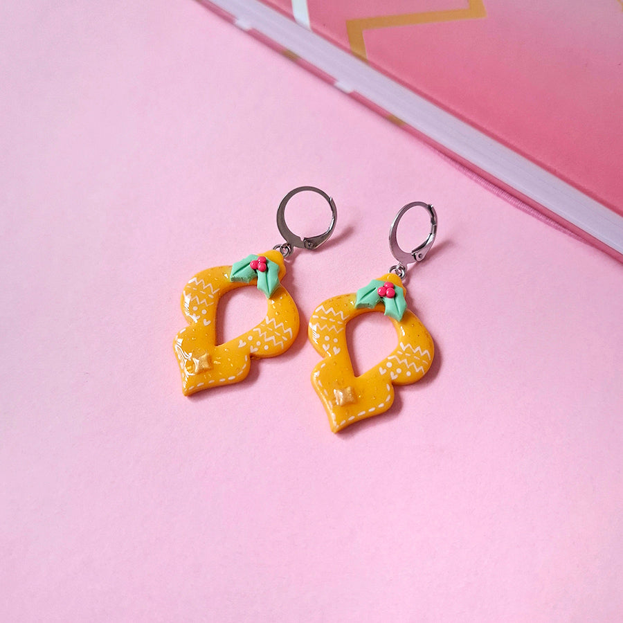 Aretes adorno navideño
