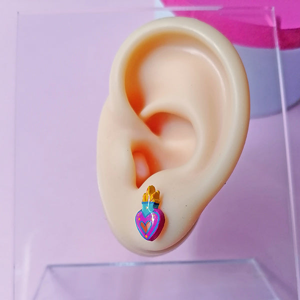 Aretes milagrito mexicano