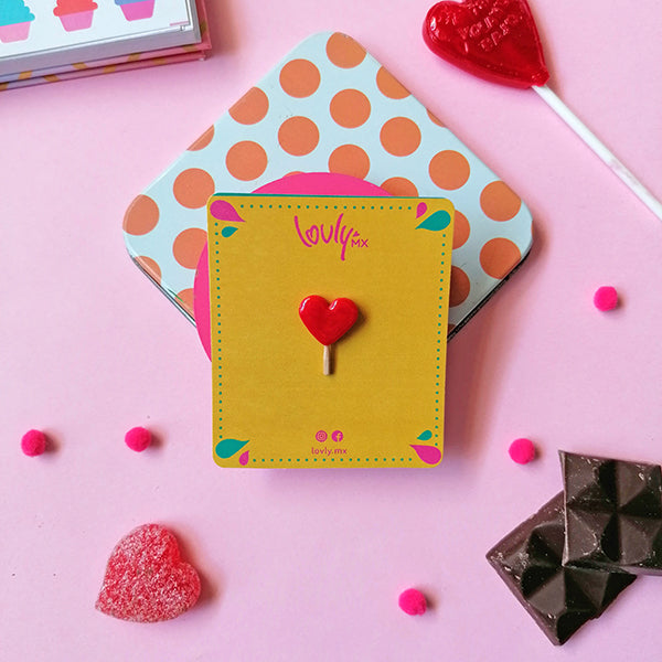 Pin paleta de corazón