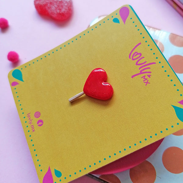 Pin paleta de corazón