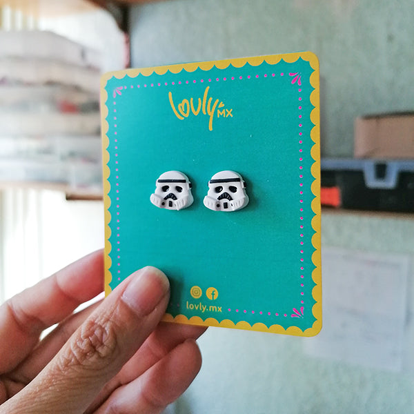 Aretes Stormtrooper chicos