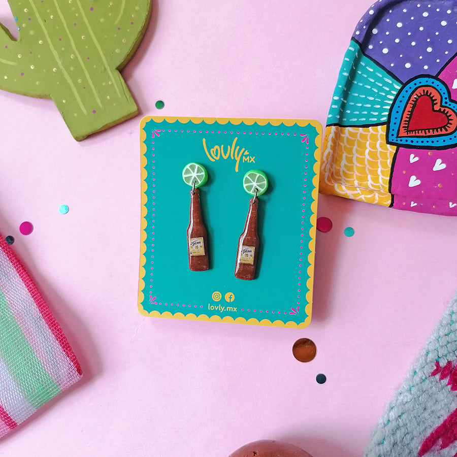 Aretes chela y limón