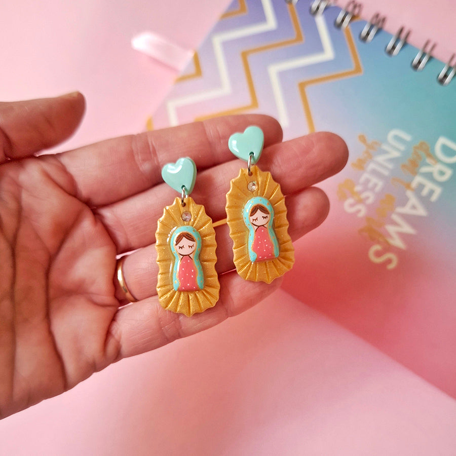 Aretes Virgencita