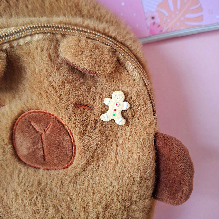 Pin monito de jengibre con caramelo