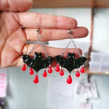 Aretes murciélago