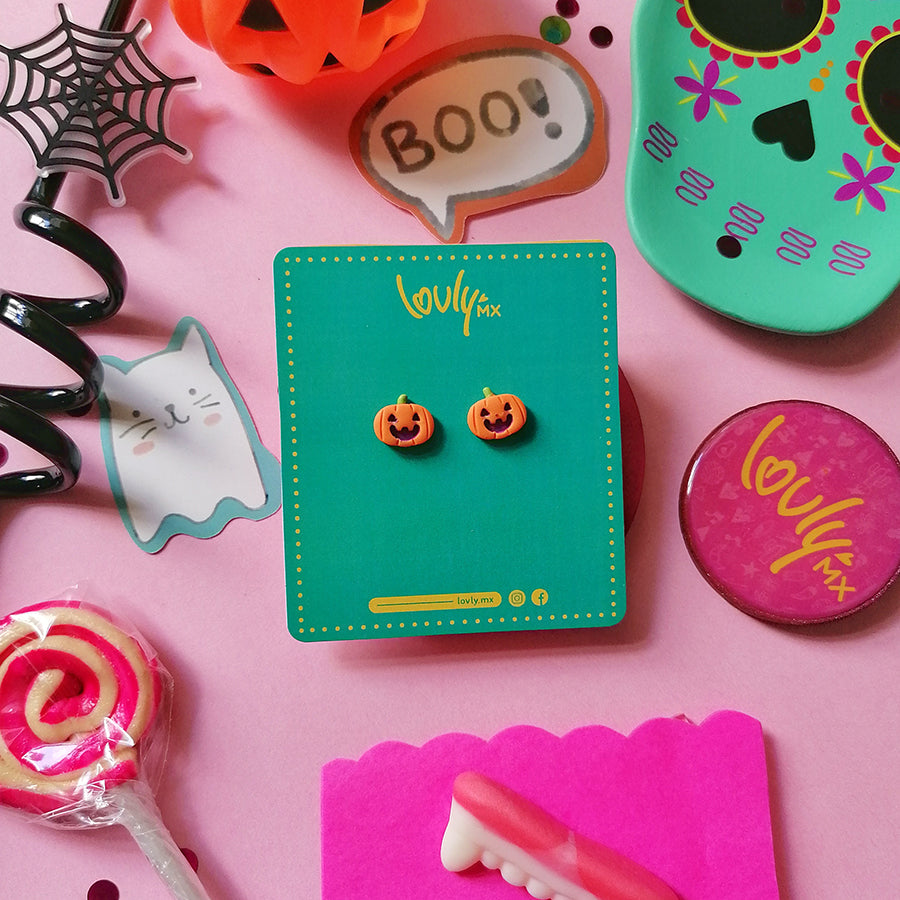 Aretes calabazas chicas
