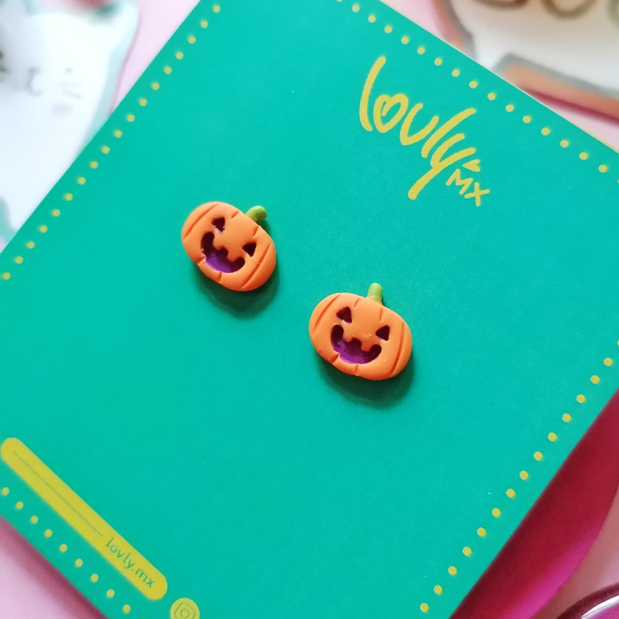 Aretes calabazas chicas
