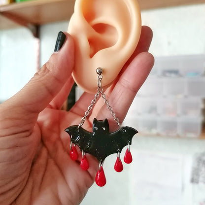 Aretes murciélago