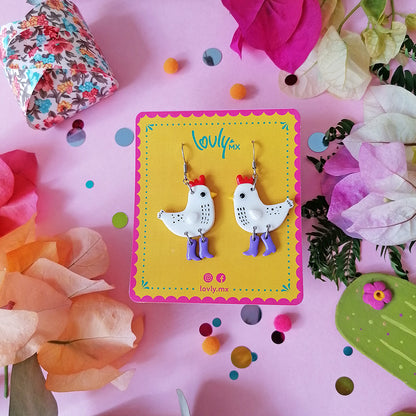 Aretes Gally Gallina