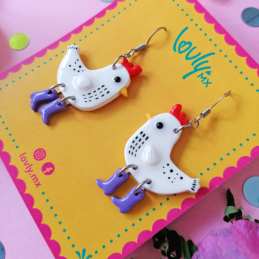 Aretes Gally Gallina