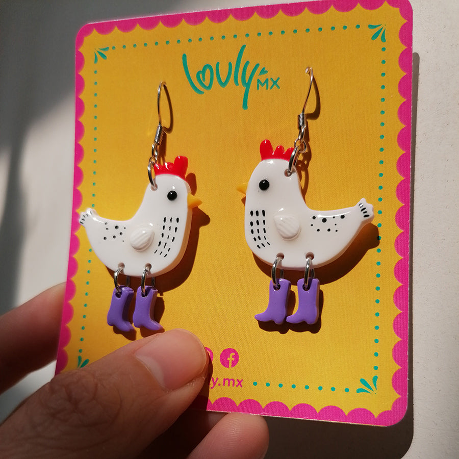 Aretes Gally Gallina