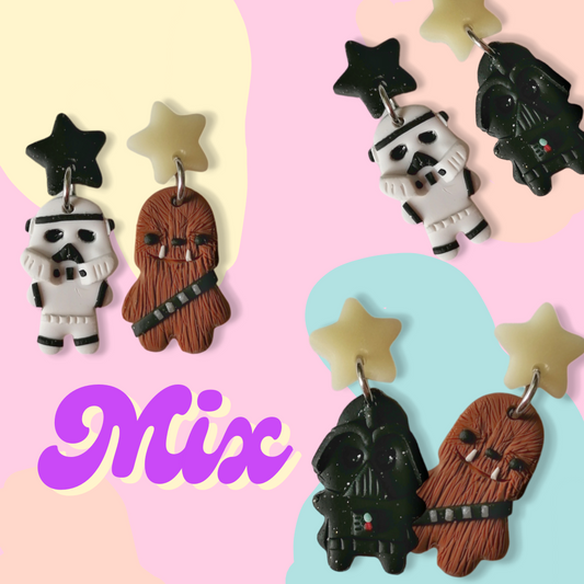 Mix de aretes XL Starwars