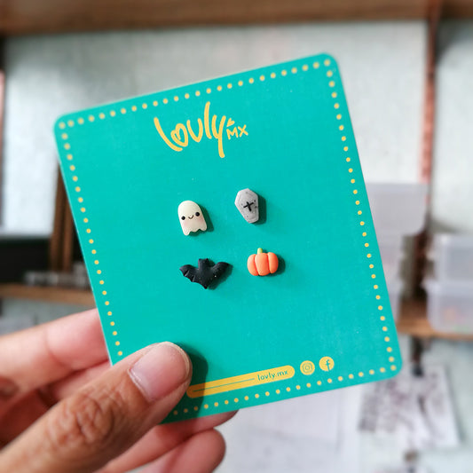 Set mini aretes Halloween