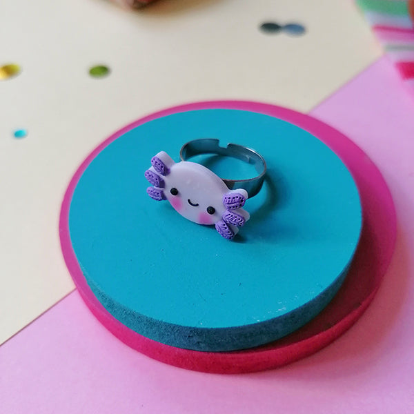 Anillo Ajolote morado