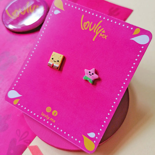 Aretes Bob y Patricio