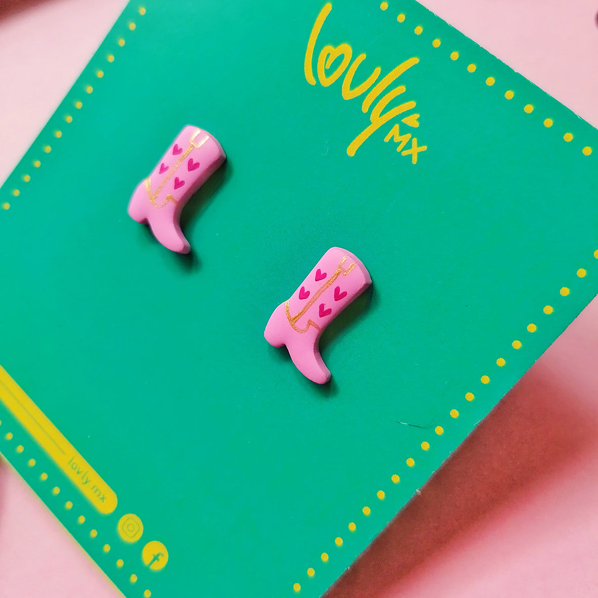 Aretes botita Barbie