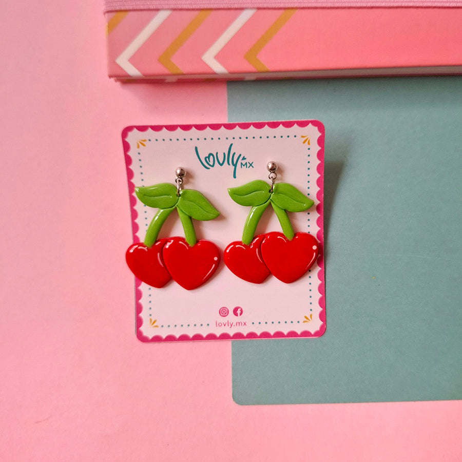 Aretes Cereza de amor