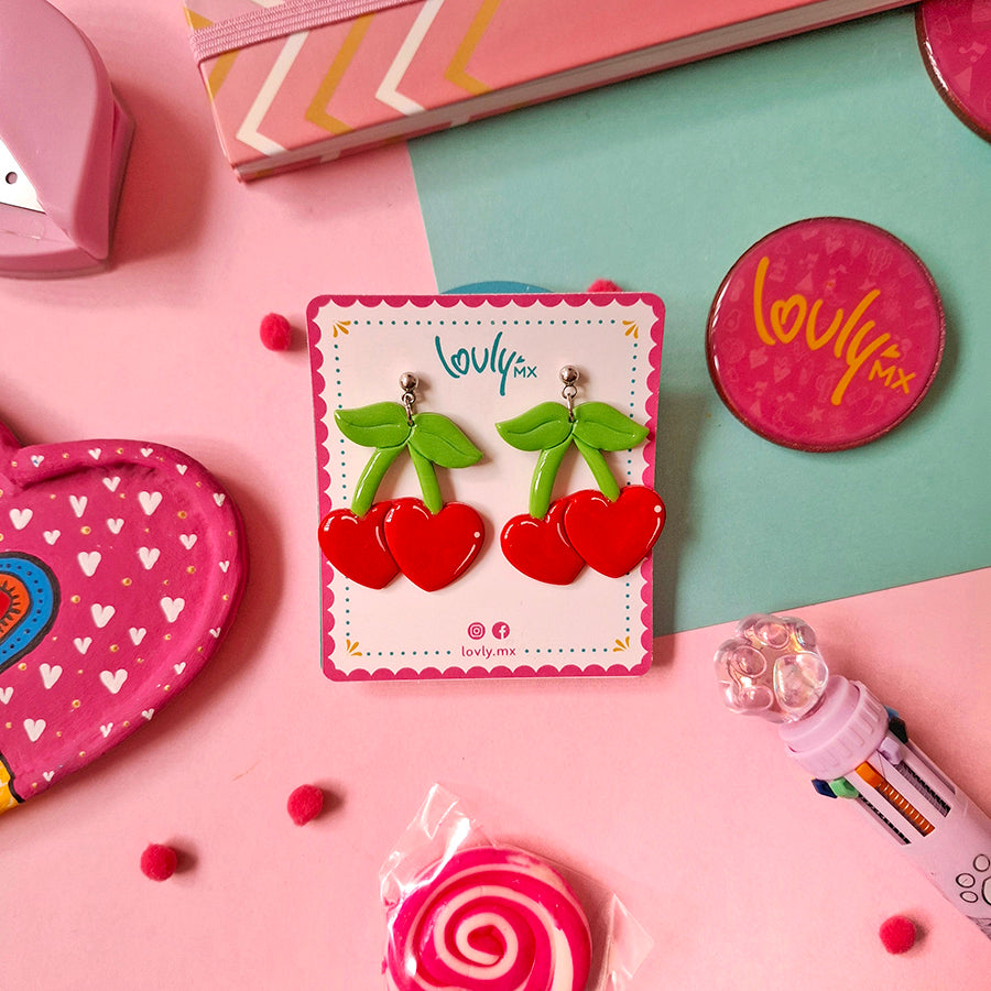Aretes Cereza de amor