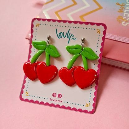 Aretes Cereza de amor