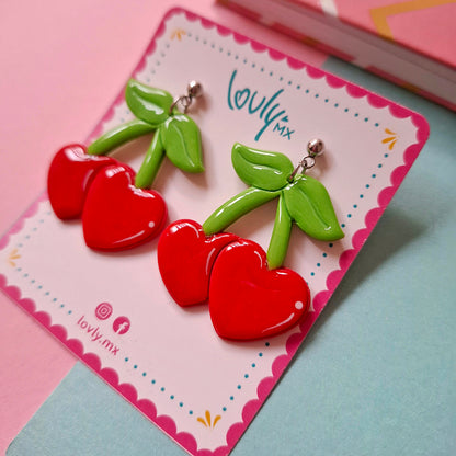 Aretes Cereza de amor