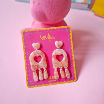 Aretes Cherry Mármol