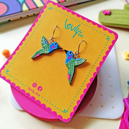 Aretes colibrí