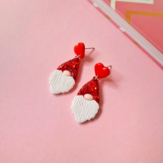 Aretes duende de navidad