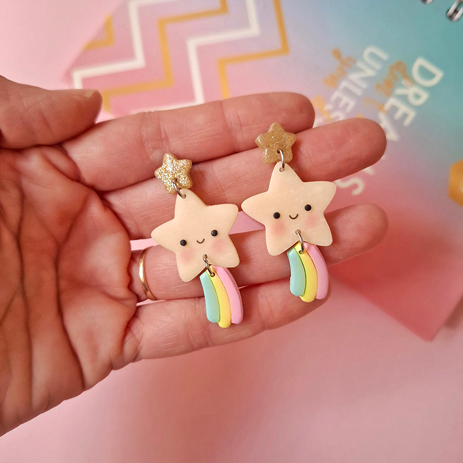 Aretes estrella de los deseos