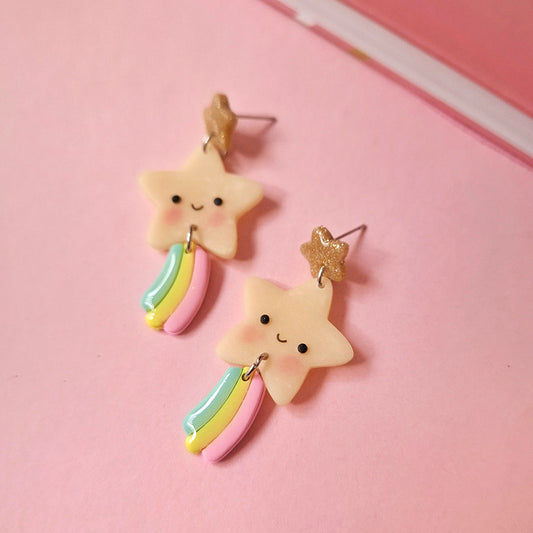 Aretes estrella de los deseos