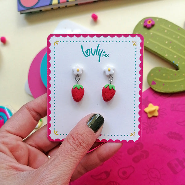 Aretes Fresita