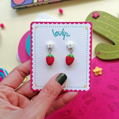 Aretes Fresita