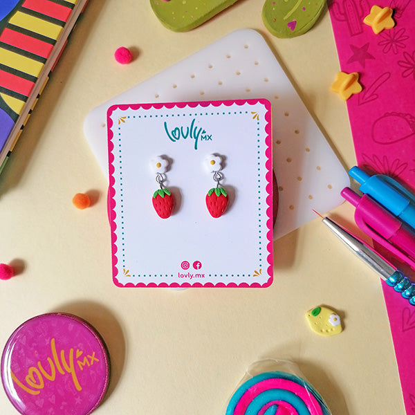 Aretes Fresita