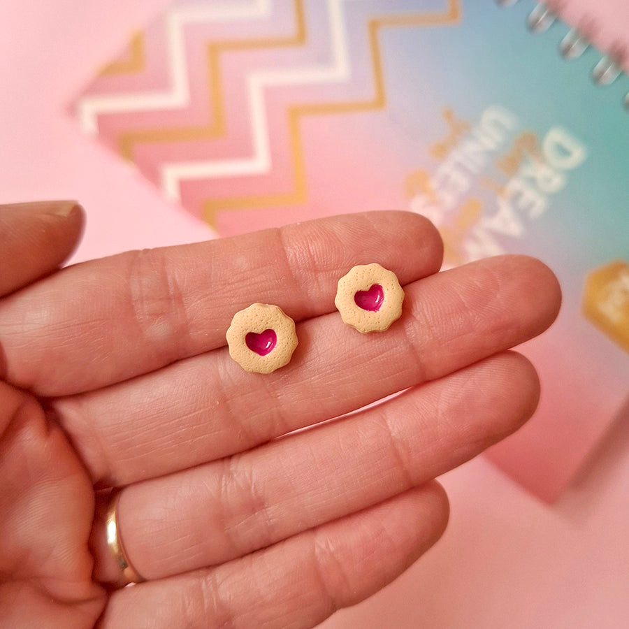 Aretes galletitas rellenas