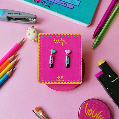 Aretes plumón Girl boss