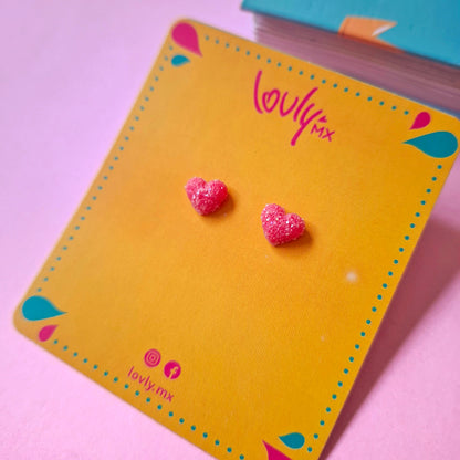 Broqueles corazón de gomita