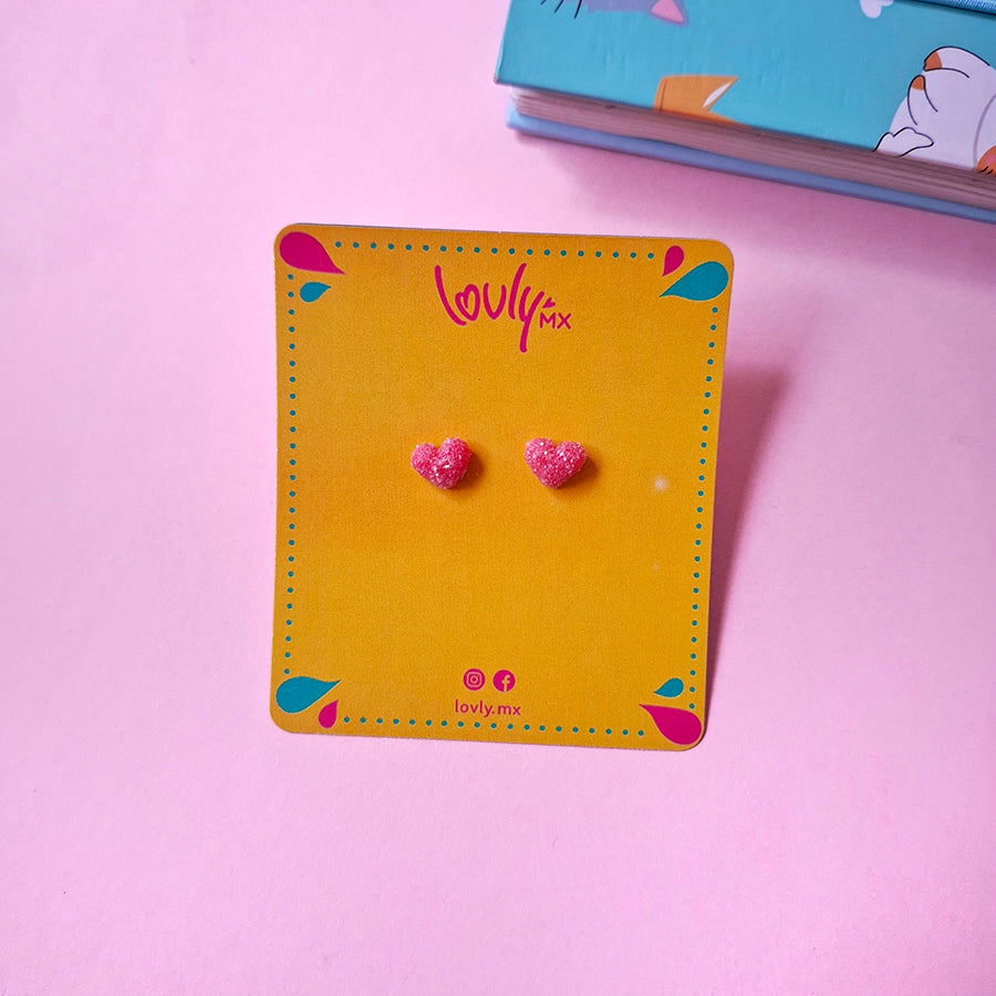 Broqueles corazón de gomita