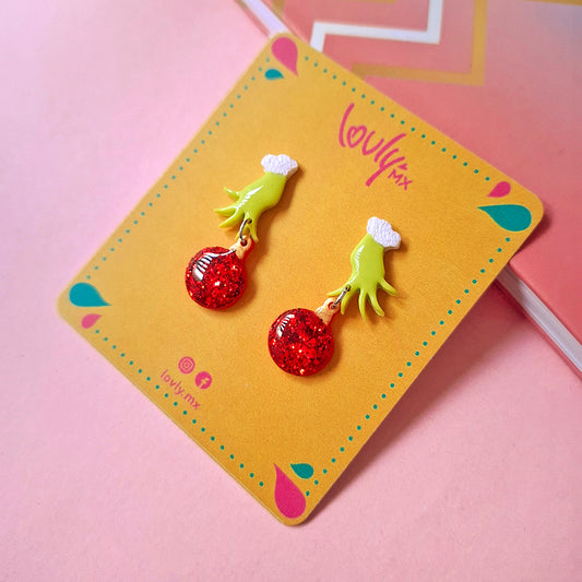 Aretes grinch